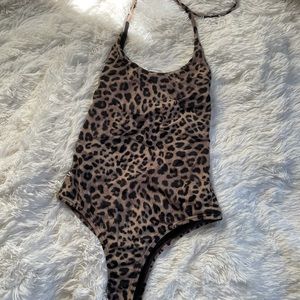 Spiritual Gangster Raza animal print one piece swimsuit